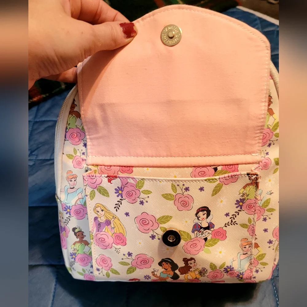 Disney Princess Mini Floral Backpack NWOT - Picture 6 of 10